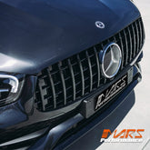 Gloss Black GLC63 Style Front Grille Grill for Mercedes-Benz GLC-Class X253 C253 AMG Bumper Bar 2019-2023